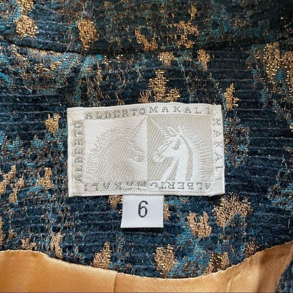 Alberto Makali Jacquard Sequin Women’s Blazer Size 6 - Picture 12 of 13